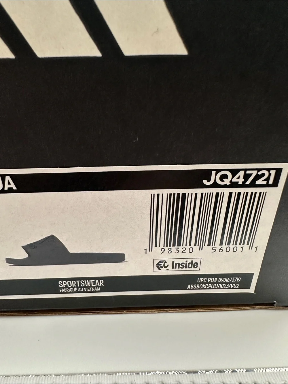 Adidas Dark Grey Adilette Aqua men’s slides size 12